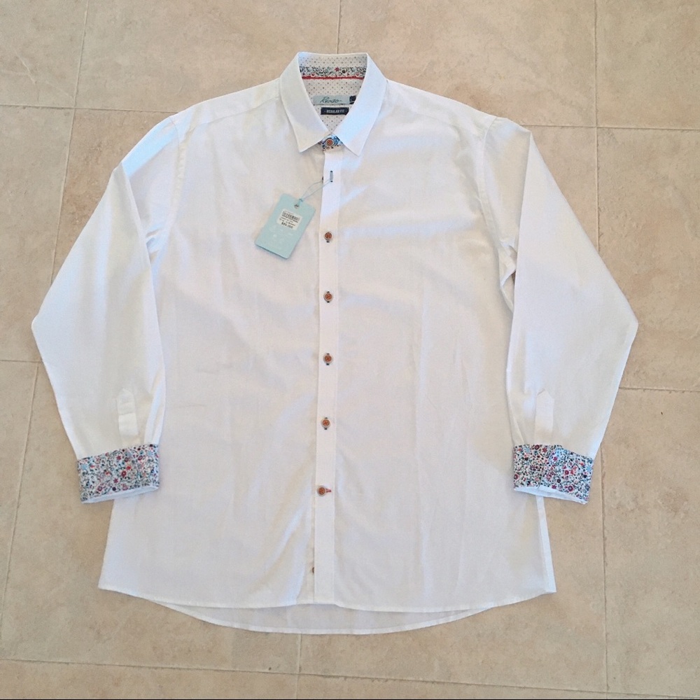 NWT men’s formal collared button down dress shirt